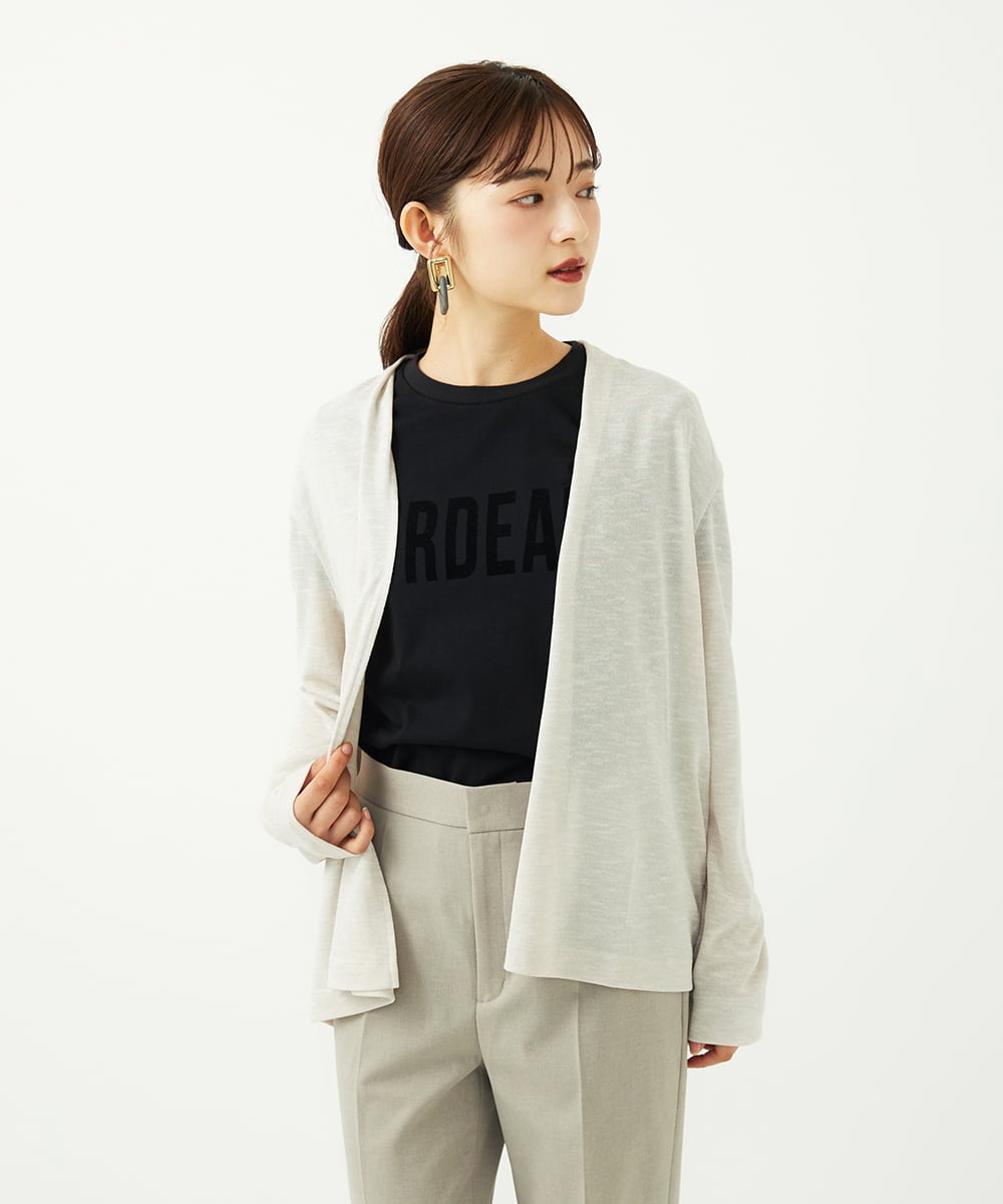 F6KJA01120 MICHEL KLEIN(小さいサイズ)(メゾン ドゥ サンク) ［小さいサイズ］フロッキーロゴTシャツ レッド