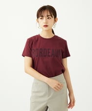 F6KJA01120 MICHEL KLEIN(小さいサイズ)(メゾン ドゥ サンク) ［小さいサイズ］フロッキーロゴTシャツ レッド