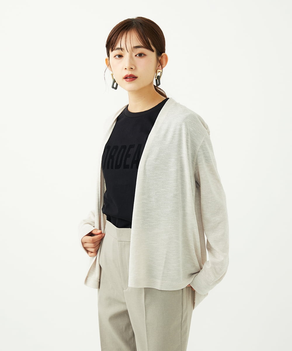 F6KJA01120 MICHEL KLEIN(小さいサイズ)(メゾン ドゥ サンク) ［小さいサイズ］フロッキーロゴTシャツ レッド