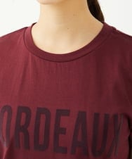 F6KJA01120 MICHEL KLEIN(小さいサイズ)(メゾン ドゥ サンク) ［小さいサイズ］フロッキーロゴTシャツ レッド