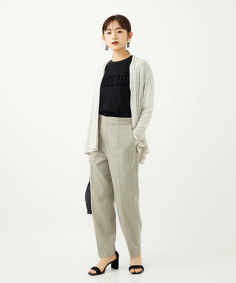 F6KJA01120 MICHEL KLEIN(小さいサイズ)(メゾン ドゥ サンク) ［小さいサイズ］フロッキーロゴTシャツ レッド