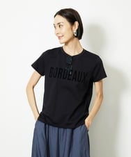 F6KJA01120 MICHEL KLEIN(小さいサイズ)(メゾン ドゥ サンク) ［小さいサイズ］フロッキーロゴTシャツ レッド