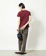 F6KJA01120 MICHEL KLEIN(小さいサイズ)(メゾン ドゥ サンク) ［小さいサイズ］フロッキーロゴTシャツ レッド