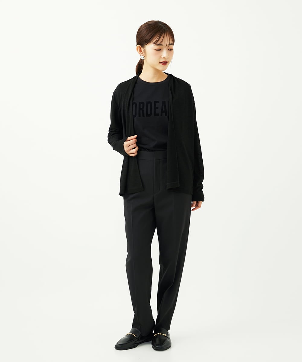 F6KJA01120 MICHEL KLEIN(小さいサイズ)(メゾン ドゥ サンク) ［小さいサイズ］フロッキーロゴTシャツ レッド