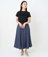 F6KJA01120 MICHEL KLEIN(小さいサイズ)(メゾン ドゥ サンク) ［小さいサイズ］フロッキーロゴTシャツ レッド