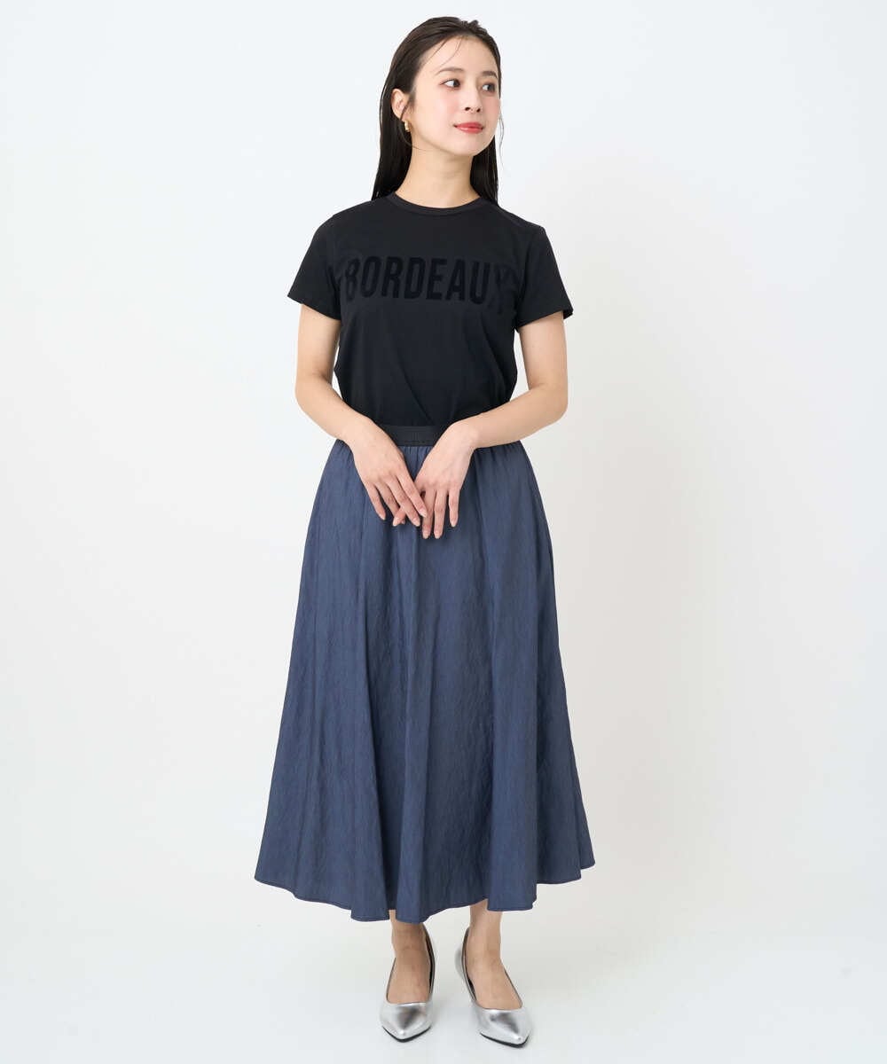 F6KJA01120 MICHEL KLEIN(小さいサイズ)(メゾン ドゥ サンク) ［小さいサイズ］フロッキーロゴTシャツ レッド