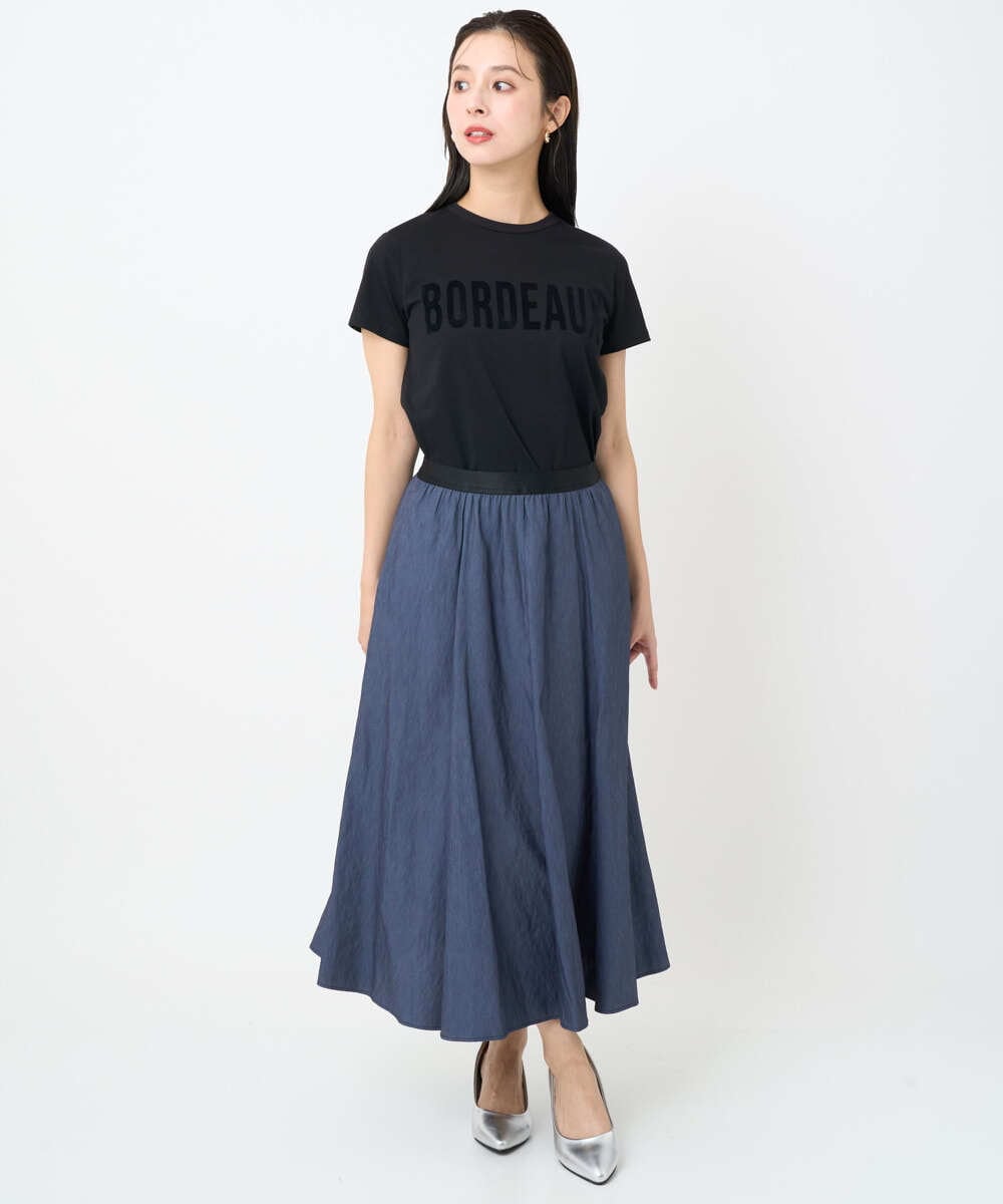 F6KJA01120 MICHEL KLEIN(小さいサイズ)(メゾン ドゥ サンク) ［小さいサイズ］フロッキーロゴTシャツ レッド