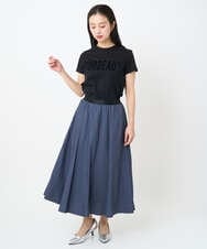 F6KJA01120 MICHEL KLEIN(小さいサイズ)(メゾン ドゥ サンク) ［小さいサイズ］フロッキーロゴTシャツ レッド