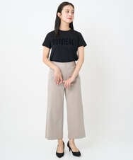 F6KJA01120 MICHEL KLEIN(小さいサイズ)(メゾン ドゥ サンク) ［小さいサイズ］フロッキーロゴTシャツ レッド