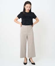 F6KJA01120 MICHEL KLEIN(小さいサイズ)(メゾン ドゥ サンク) ［小さいサイズ］フロッキーロゴTシャツ レッド