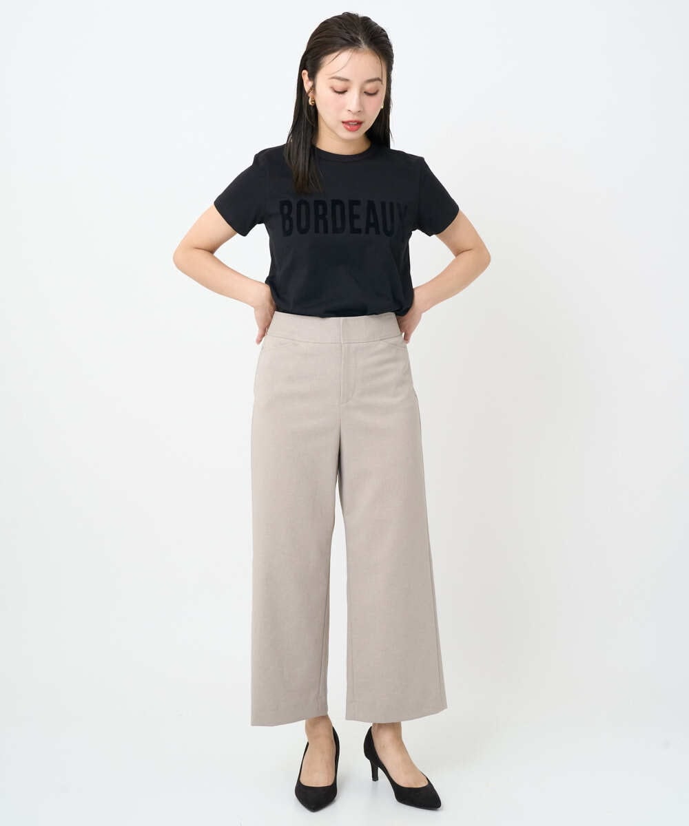 F6KJA01120 MICHEL KLEIN(小さいサイズ)(メゾン ドゥ サンク) ［小さいサイズ］フロッキーロゴTシャツ レッド