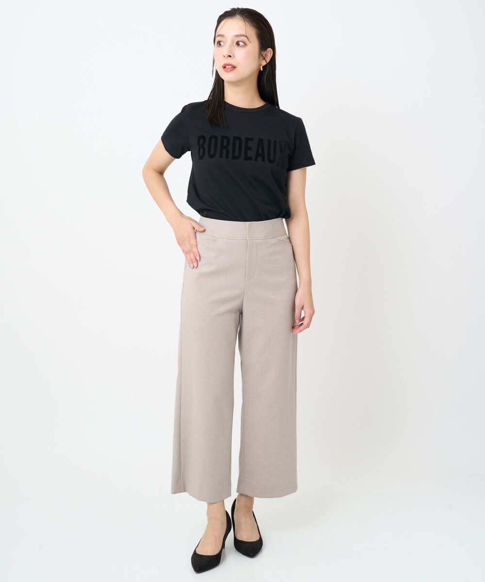 F6KJA01120 MICHEL KLEIN(小さいサイズ)(メゾン ドゥ サンク) ［小さいサイズ］フロッキーロゴTシャツ レッド