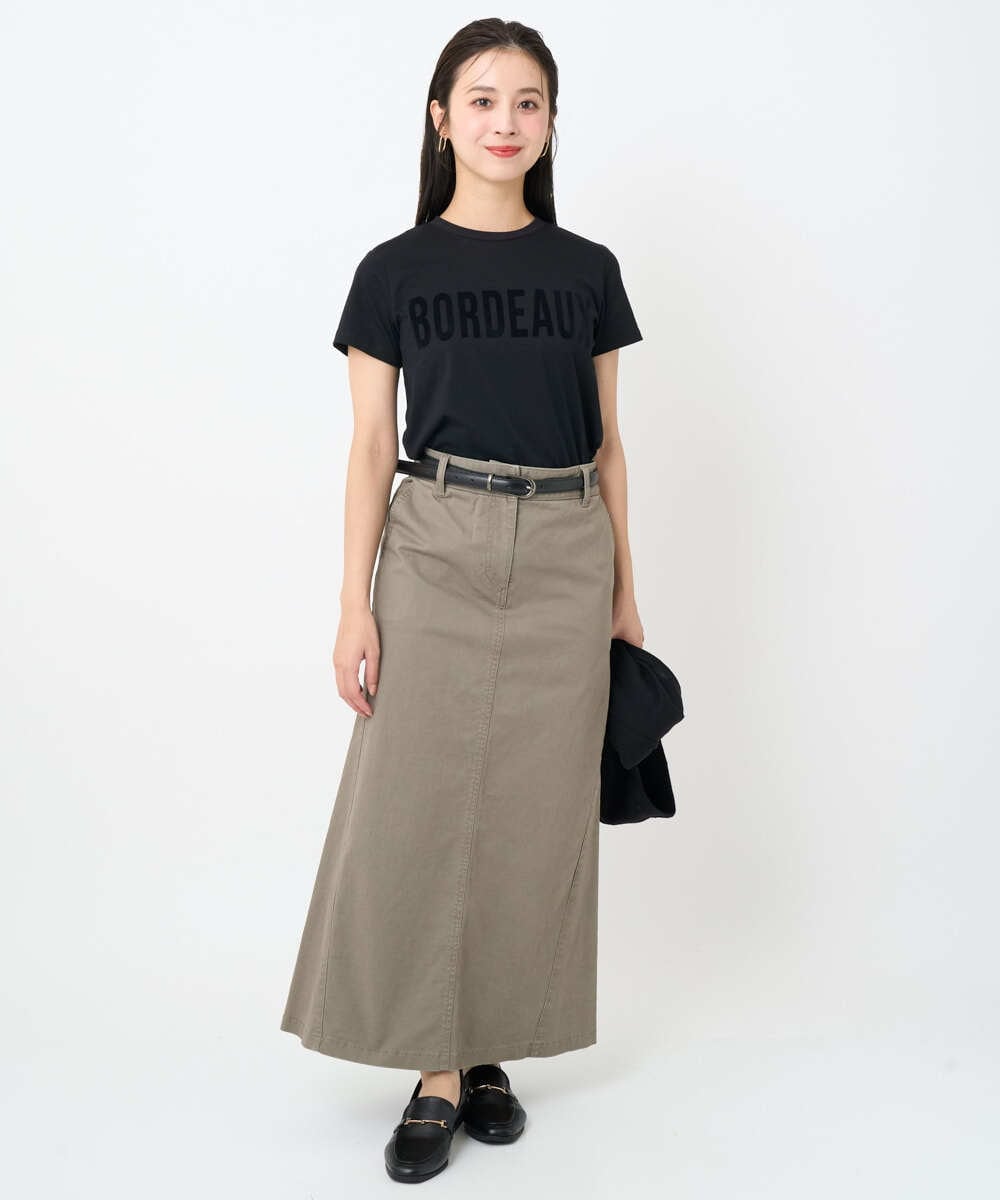 F6KJA01120 MICHEL KLEIN(小さいサイズ)(メゾン ドゥ サンク) ［小さいサイズ］フロッキーロゴTシャツ レッド