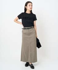 F6KJA01120 MICHEL KLEIN(小さいサイズ)(メゾン ドゥ サンク) ［小さいサイズ］フロッキーロゴTシャツ レッド