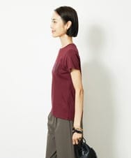 F6KJA01120 MICHEL KLEIN(小さいサイズ)(メゾン ドゥ サンク) ［小さいサイズ］フロッキーロゴTシャツ レッド