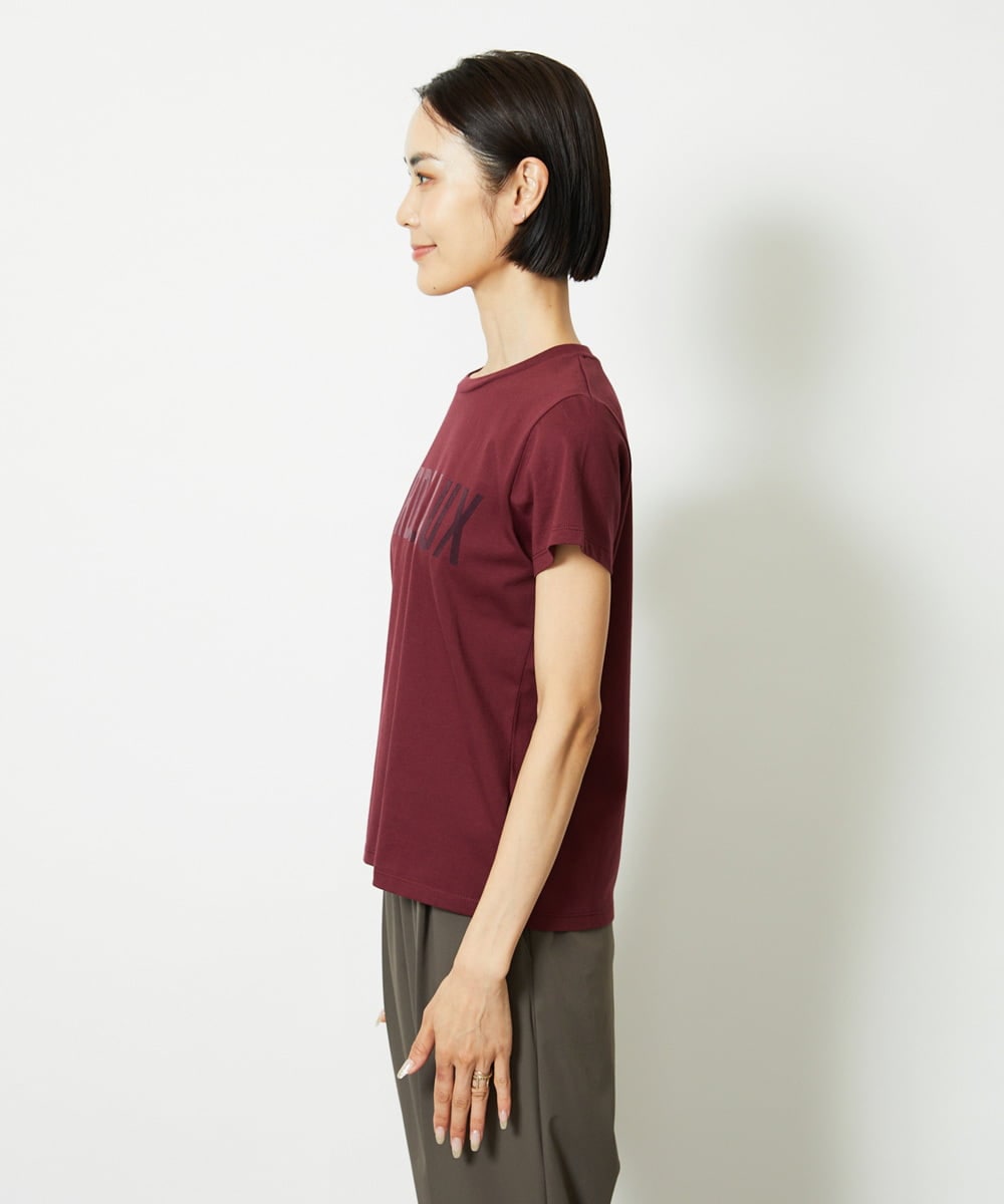 F6KJA01120 MICHEL KLEIN(小さいサイズ)(メゾン ドゥ サンク) ［小さいサイズ］フロッキーロゴTシャツ レッド