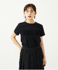 F6KJA01120 MICHEL KLEIN(小さいサイズ)(メゾン ドゥ サンク) ［小さいサイズ］フロッキーロゴTシャツ レッド