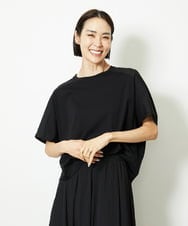 F6KJA05180 MICHEL KLEIN(小さいサイズ)(メゾン ドゥ サンク) ［小さいサイズ］トリオシアーチェックカットソー(セットアップ対応) ホワイト