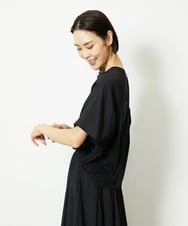 F6KJA05180 MICHEL KLEIN(小さいサイズ)(メゾン ドゥ サンク) ［小さいサイズ］トリオシアーチェックカットソー(セットアップ対応) ホワイト