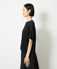 F6KJA05180 MICHEL KLEIN(小さいサイズ)(メゾン ドゥ サンク) ［小さいサイズ］トリオシアーチェックカットソー(セットアップ対応) ホワイト