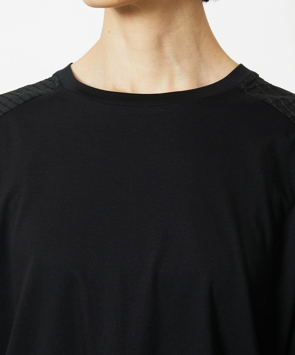 F6KJA05180 MICHEL KLEIN(小さいサイズ)(メゾン ドゥ サンク) ［小さいサイズ］トリオシアーチェックカットソー(セットアップ対応) ホワイト