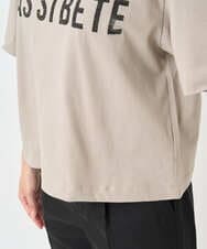 F6KJA41120 MICHEL KLEIN(小さいサイズ)(メゾン ドゥ サンク) [小さいサイズ]プリントロゴＴシャツ カーキ