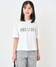 F6KJA41120 MICHEL KLEIN(小さいサイズ)(メゾン ドゥ サンク) [小さいサイズ]プリントロゴＴシャツ カーキ
