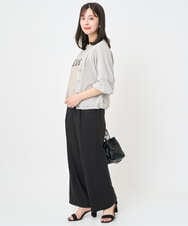 F6KJA41120 MICHEL KLEIN(小さいサイズ)(メゾン ドゥ サンク) [小さいサイズ]プリントロゴＴシャツ カーキ