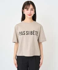F6KJA41120 MICHEL KLEIN(小さいサイズ)(メゾン ドゥ サンク) [小さいサイズ]プリントロゴＴシャツ カーキ
