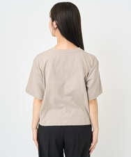 F6KJA41120 MICHEL KLEIN(小さいサイズ)(メゾン ドゥ サンク) [小さいサイズ]プリントロゴＴシャツ カーキ