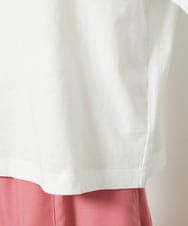 F6KJA41120 MICHEL KLEIN(小さいサイズ)(メゾン ドゥ サンク) [小さいサイズ]かすれプリントロゴＴシャツ カーキ