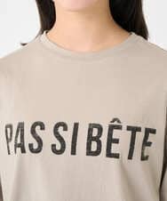 F6KJA41120 MICHEL KLEIN(小さいサイズ)(メゾン ドゥ サンク) [小さいサイズ]プリントロゴＴシャツ カーキ
