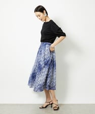 F6KJB37150 MICHEL KLEIN(小さいサイズ)(メゾン ドゥ サンク) [小さいサイズ]袖タックカットソー(接触冷感) ピンク