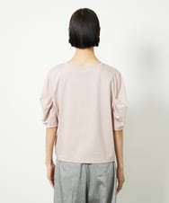 F6KJB37150 MICHEL KLEIN(小さいサイズ)(メゾン ドゥ サンク) [小さいサイズ]袖タックカットソー(接触冷感) ピンク