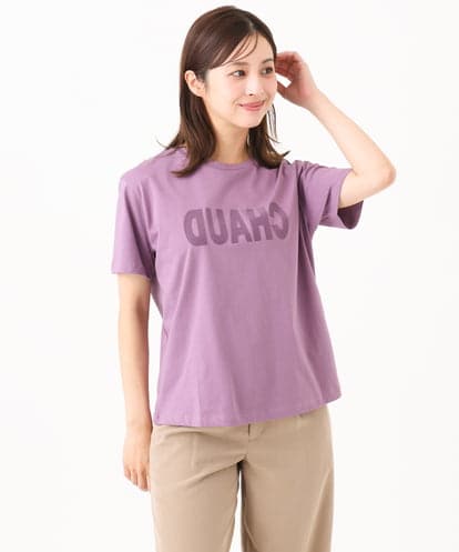 F6KJD20120 MICHEL KLEIN(小さいサイズ) 【小さいサイズ】フロッキーロゴTシャツ