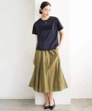 F6KJD20120 MICHEL KLEIN(小さいサイズ)(メゾン ドゥ サンク) 【小さいサイズ】フロッキーロゴTシャツ パープル