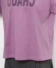 F6KJD20120 MICHEL KLEIN(小さいサイズ)(メゾン ドゥ サンク) 【小さいサイズ】フロッキーロゴTシャツ パープル