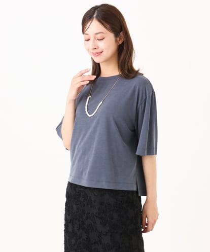 F6KJD21150 MICHEL KLEIN(小さいサイズ) 【小さいサイズ】ヴィンテージライクボックスTシャツ