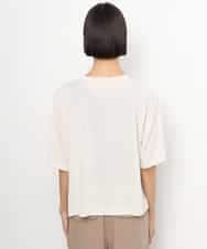 F6KJD21150 MICHEL KLEIN(小さいサイズ)(メゾン ドゥ サンク) 【小さいサイズ】ヴィンテージライクボックスTシャツ アイボリー