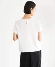 F6KJD23150 MICHEL KLEIN(小さいサイズ)(メゾン ドゥ サンク) 【小さいサイズ】ギャザーネックジョーゼットカットソー ラベンダー