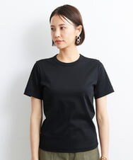 F6KJS40120 MICHEL KLEIN(小さいサイズ)(メゾン ドゥ サンク) [小さいサイズ]コットンスムースロゴTシャツ（YURI KOBAYASHIコラボ） ホワイト(90)