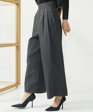 F6LAA01240 MICHEL KLEIN(小さいサイズ)(メゾン ドゥ サンク) [小さいサイズ]ソフトタッチチノワイドパンツ ライトグリーン