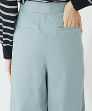 F6LAA01240 MICHEL KLEIN(小さいサイズ)(メゾン ドゥ サンク) [小さいサイズ]ソフトタッチチノワイドパンツ ライトグリーン