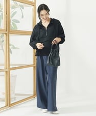 F6LAA06230 MICHEL KLEIN(小さいサイズ)(メゾン ドゥ サンク) [小さいサイズ]デニムライクワイドパンツ インディゴ