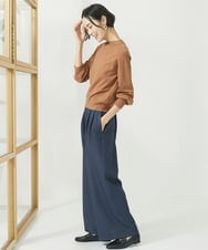 F6LAA06230 MICHEL KLEIN(小さいサイズ)(メゾン ドゥ サンク) [小さいサイズ]デニムライクワイドパンツ インディゴ