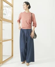 F6LAA06230 MICHEL KLEIN(小さいサイズ)(メゾン ドゥ サンク) [小さいサイズ]デニムライクワイドパンツ インディゴ