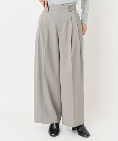 F6LAA09220  [小さいサイズ]ツイルタックワイドパンツ