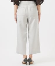 F6LAA10180 MICHEL KLEIN(小さいサイズ)(メゾン ドゥ サンク) [小さいサイズ]ストレッチワイドパンツ(定番人気) ブラウン(87)