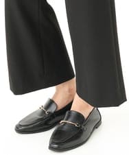 F6LAA30180 MICHEL KLEIN(小さいサイズ)(メゾン ドゥ サンク) [小さいサイズ]裏起毛ワイドクロップドパンツ(機能素材/定番人気/新色追加) ネイビー