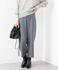 小さいサイズ]ストレッチワイドパンツ(定番人気/新色追加